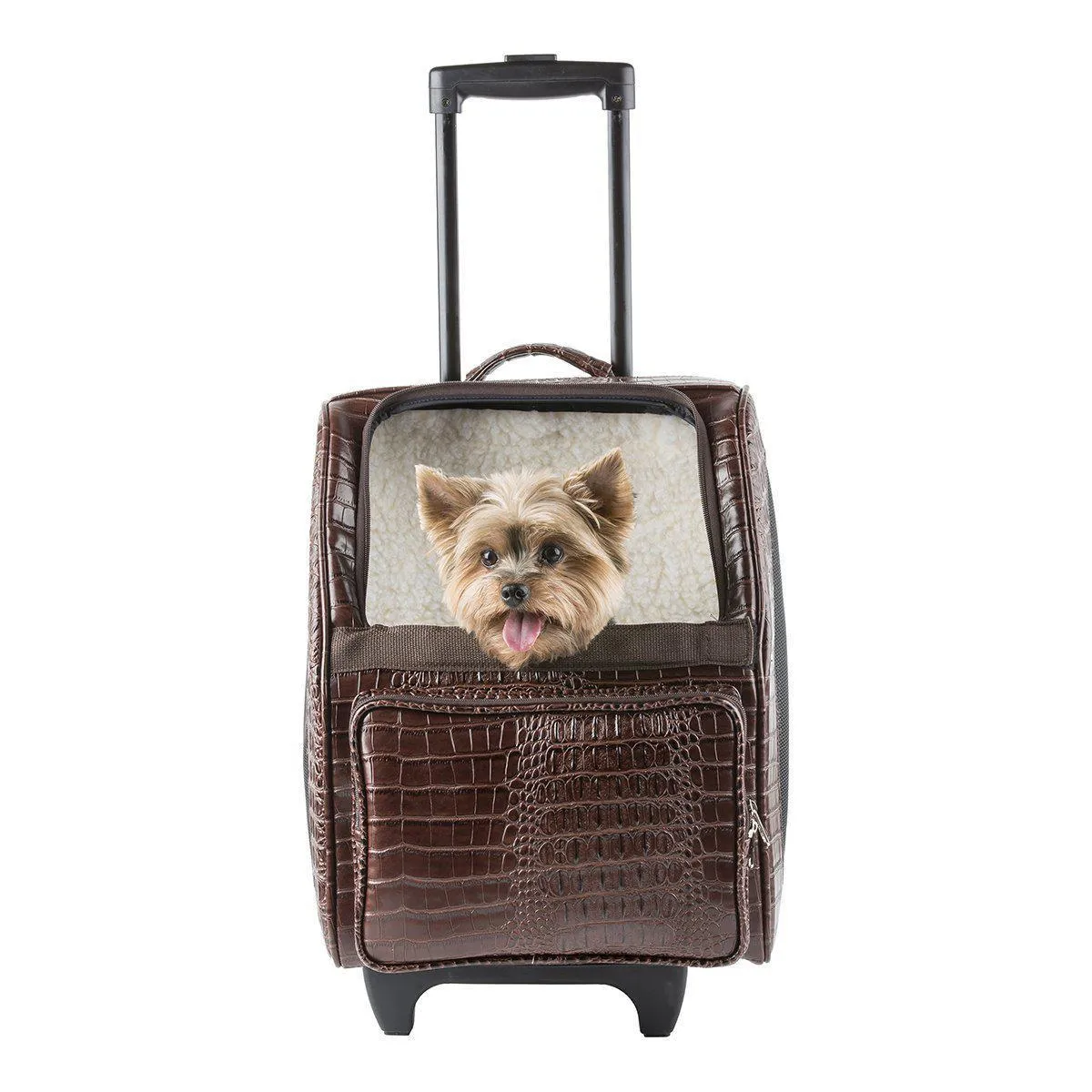 Petote Rio Dog Carrier Brown Croco