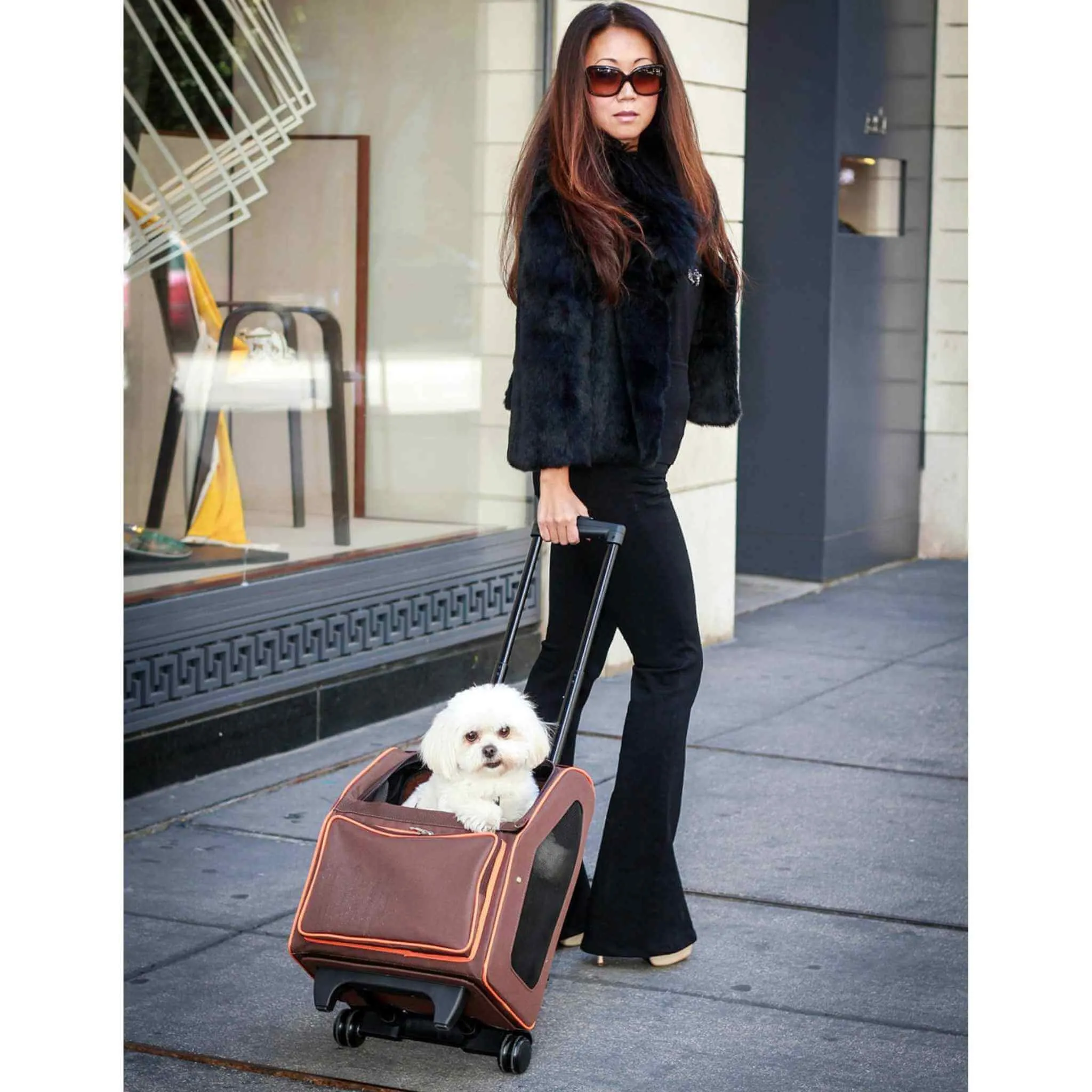 Petote Rio Wheeled Dog Carrier - Airline Approved