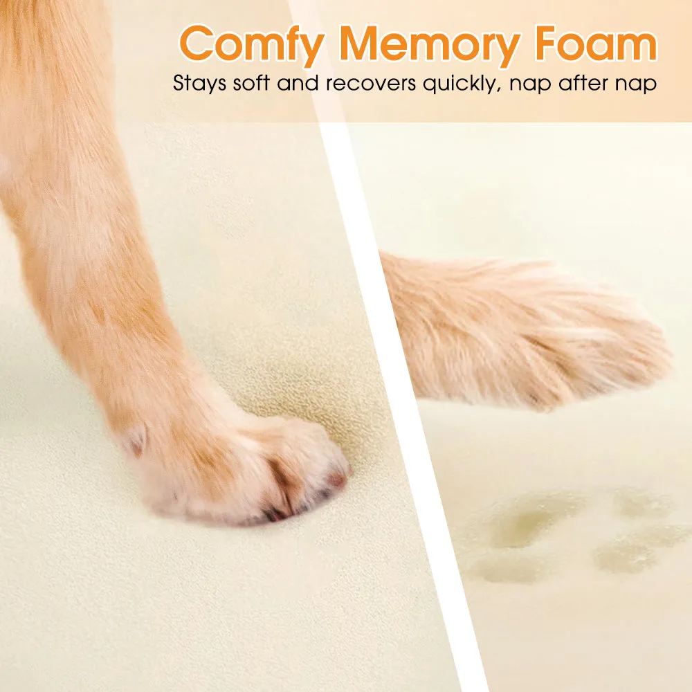 Petzly Dog Bed Memory Foam Calming Bed Orthopedic Sofa Washable Removable X Large