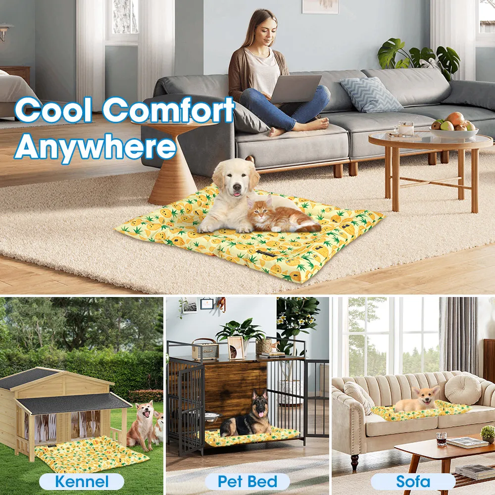 Petzly Pet Cool Gel Mat Dog Cat Bed Non-Toxic Cooling Dog Summer Pad 78x93CM