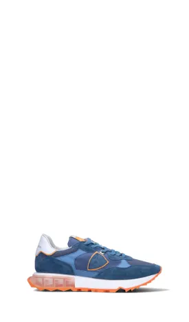 PHILIPPE MODEL Sneaker uomo blu/arancione in pelle