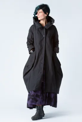 Phoenix Coat in Black Canvas