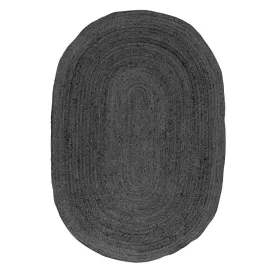 Phoenix Grey Oval Jute Rug