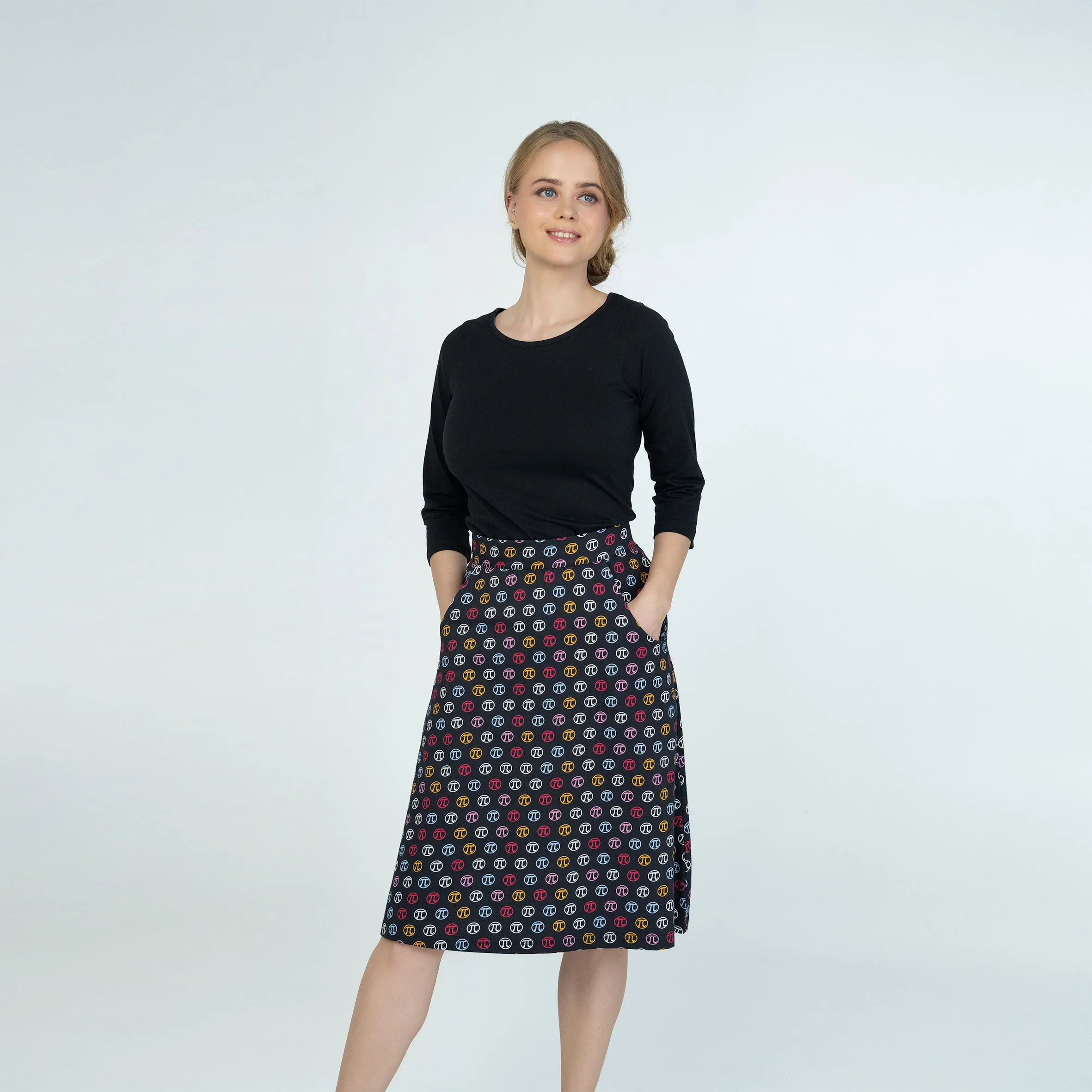 Pi Icon A-Line Skirt [FINAL SALE]