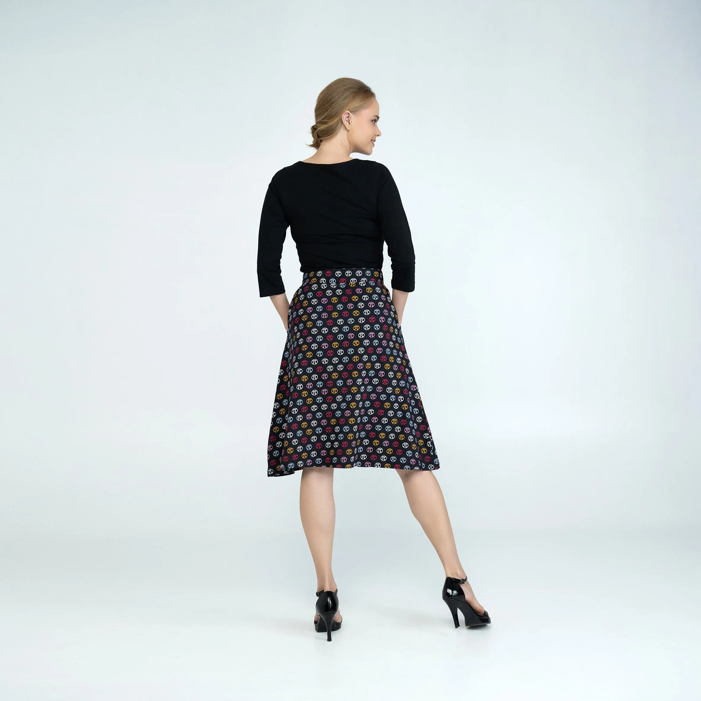 Pi Icon A-Line Skirt [FINAL SALE]