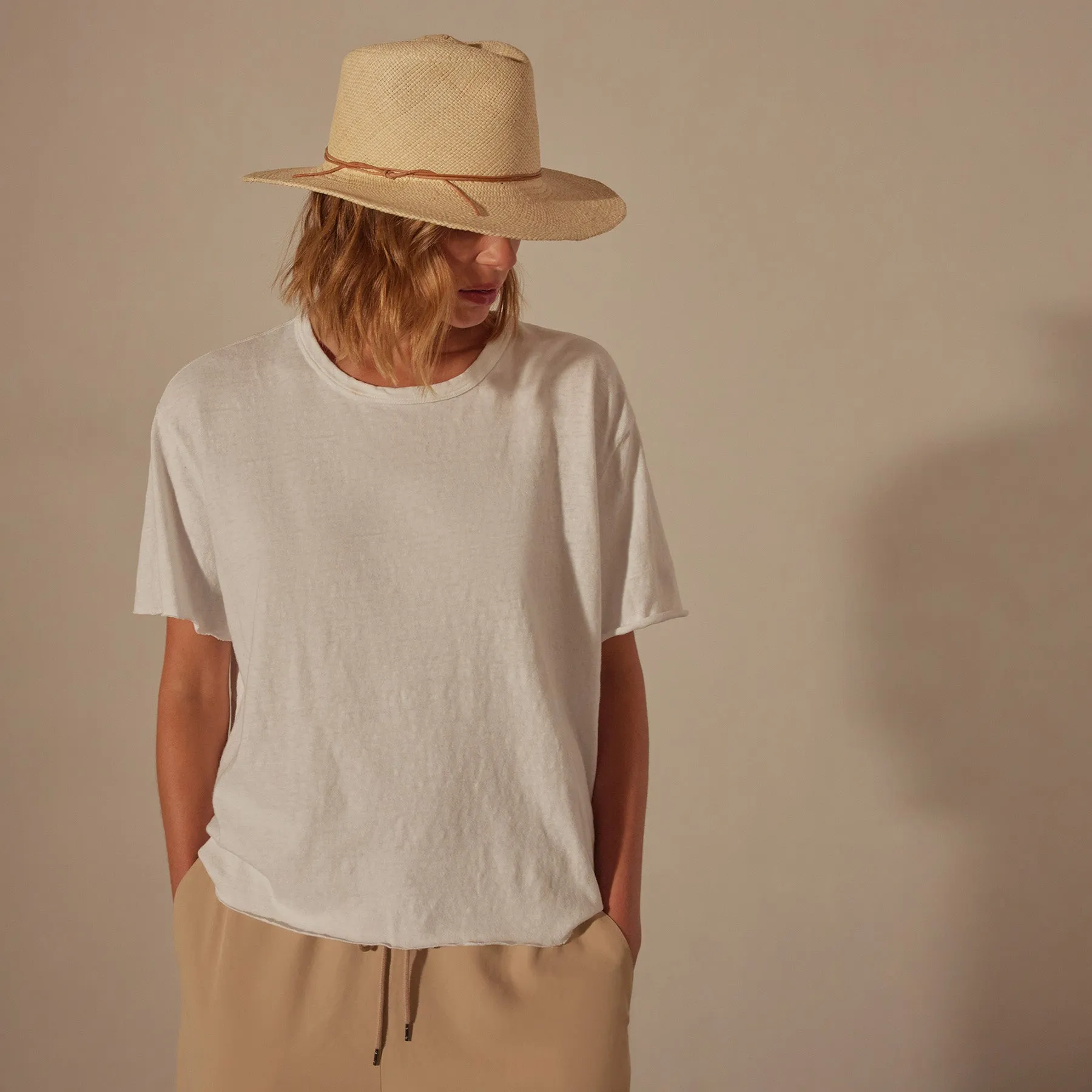 Pier Hat - Ivory/Tan