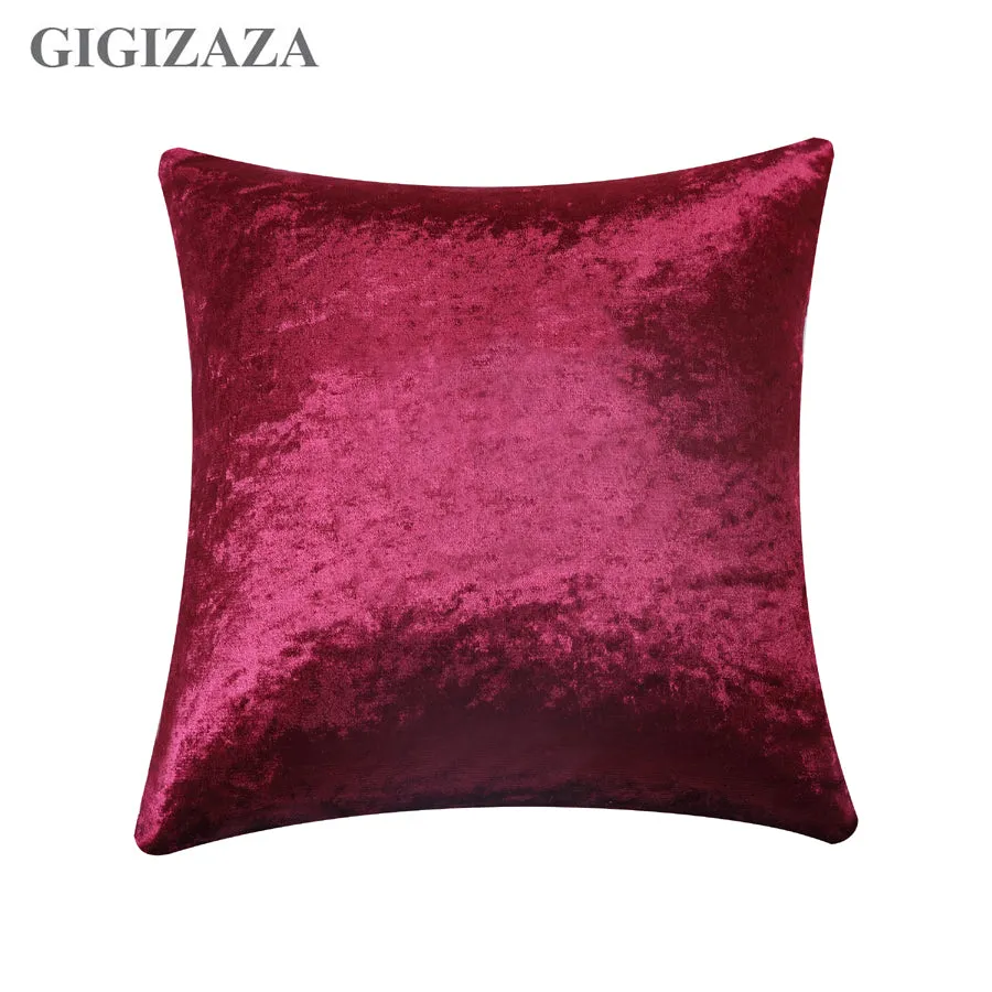 Pillow cushion Shinny silver velvet ivory chocolate red Cushion cover 45x45cm/50*50cm