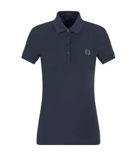 Pima Cotton Pique Polo Shirt Navy