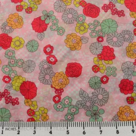 Pink Candy Floral Cotton Print