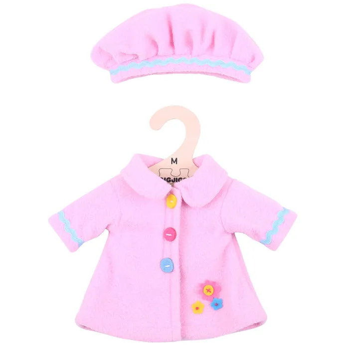 Pink Coat and Hat - for 34 cm Doll