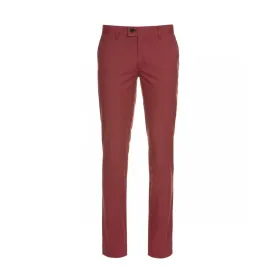 Pink Cotton Stretch Chinos