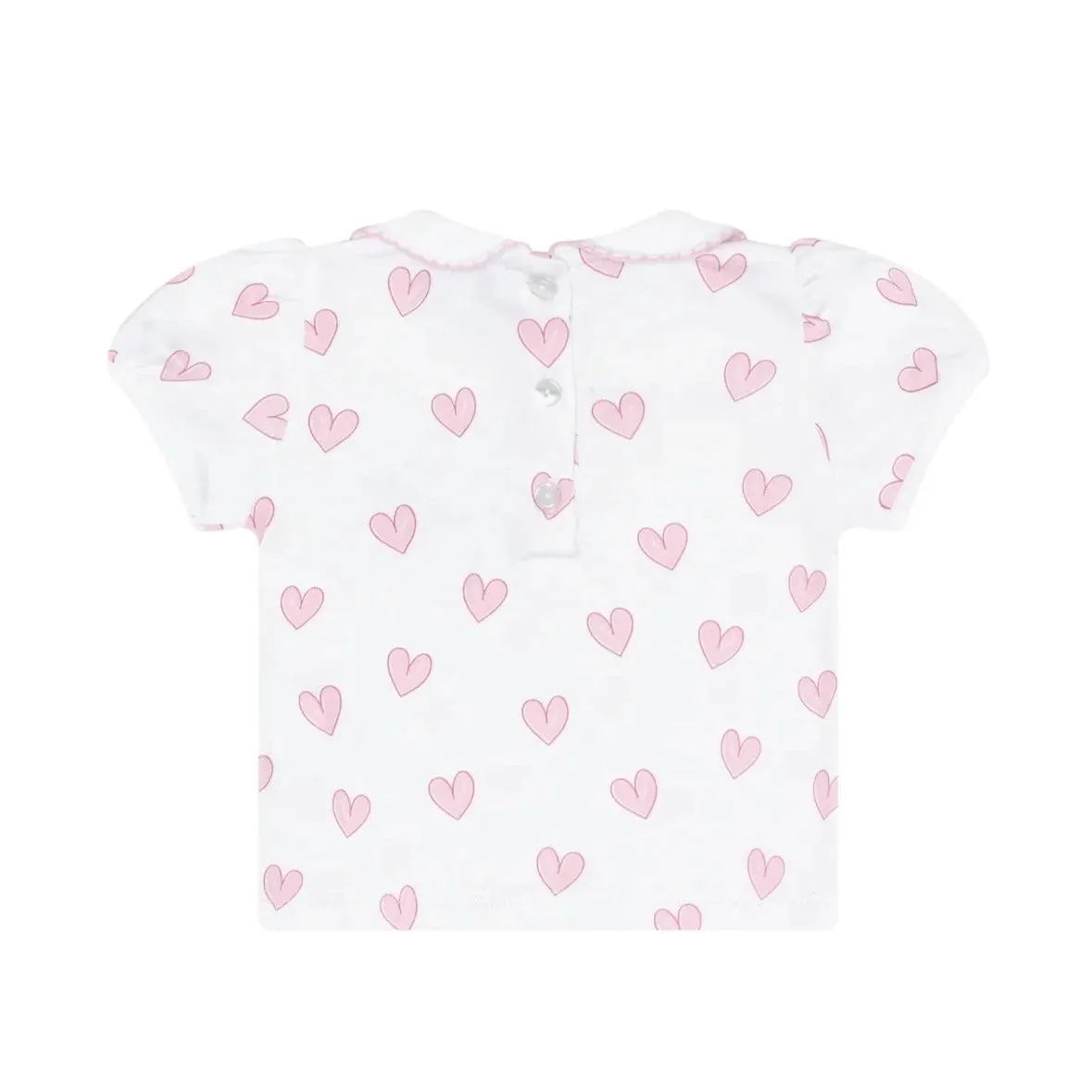 Pink Heart Print Diaper Cover Set