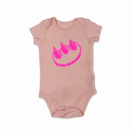 PINK ON HOT PINK CLAW MONEY BABY ONESIE