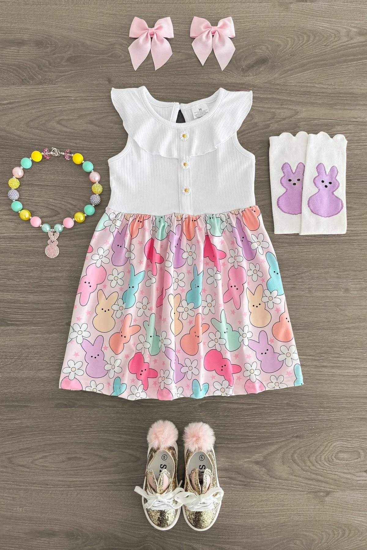 Pink Peep Daisy Dress