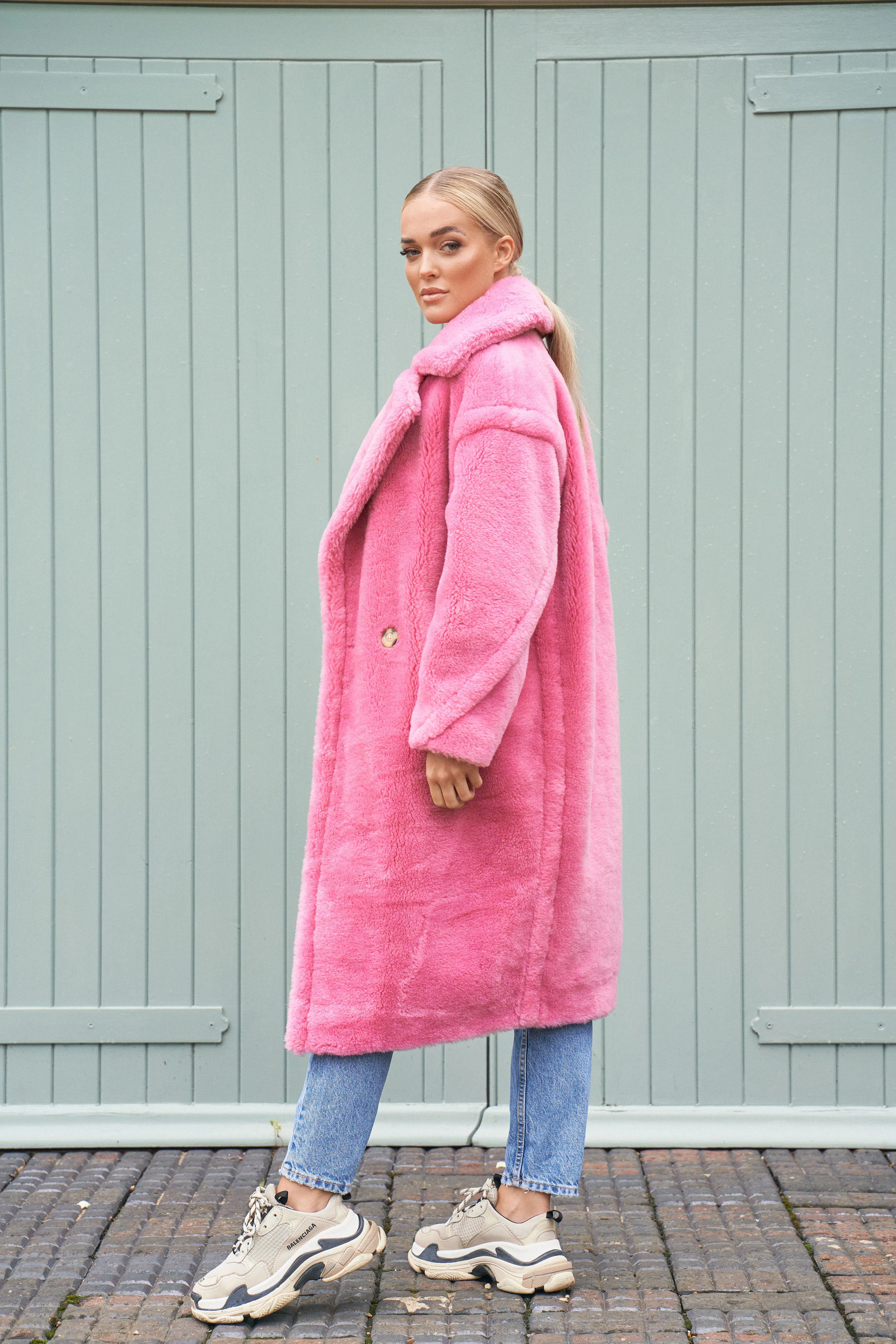 Pink Teddy Coat