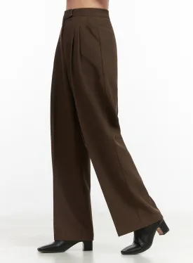 Pintuck  Wide Leg Trousers OO416