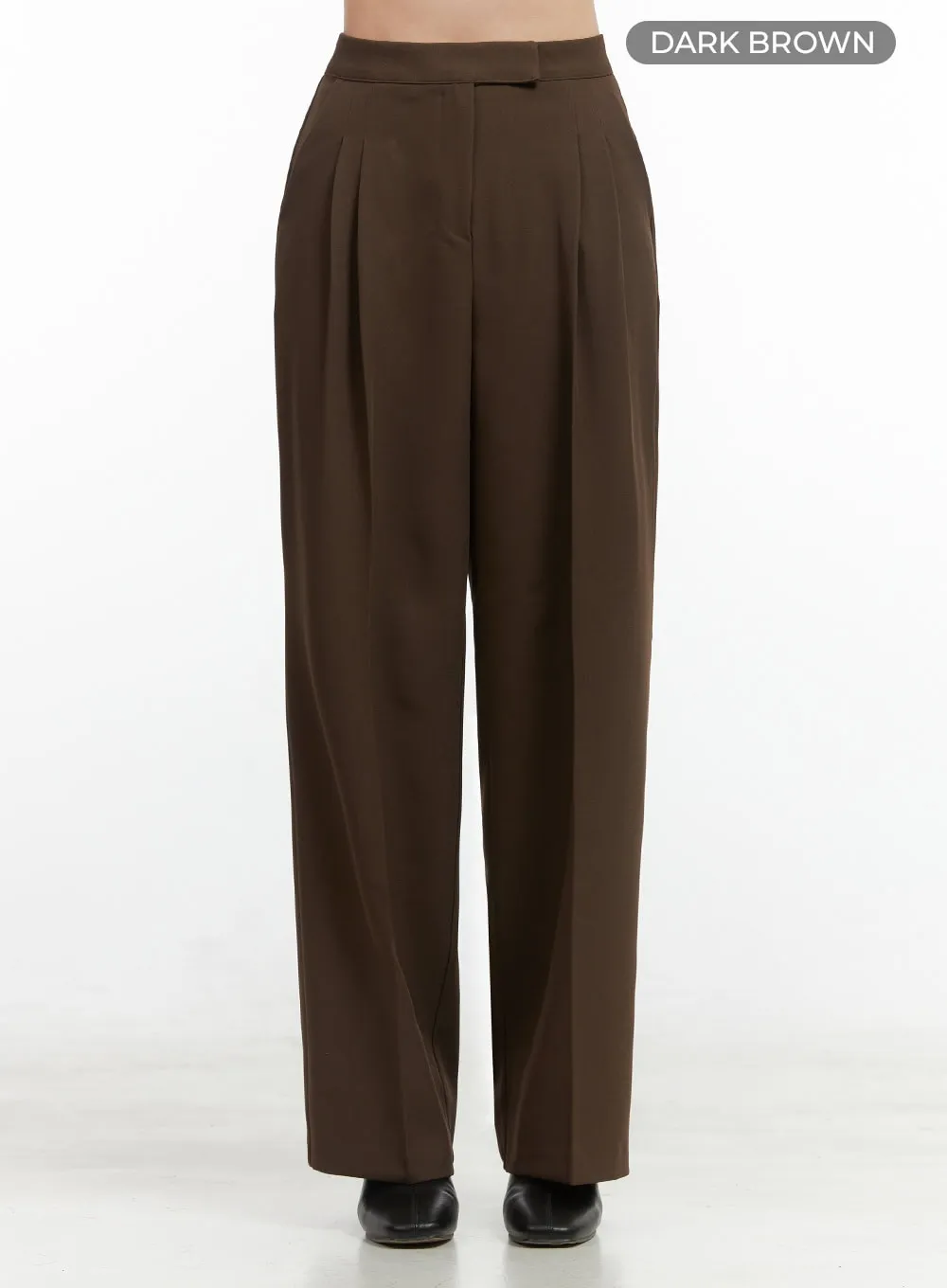 Pintuck  Wide Leg Trousers OO416