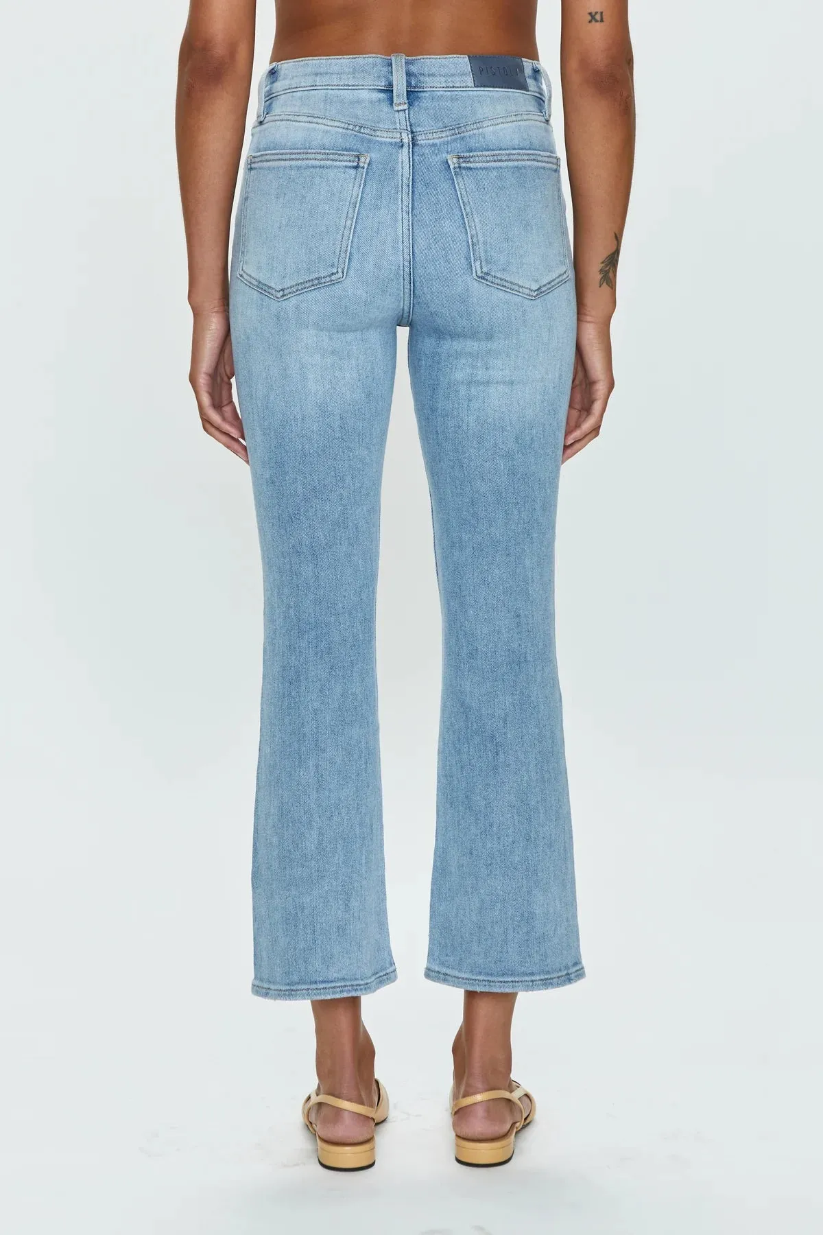 Pistola Lennon High-Rise Crop Boot Cut Jean: Sea Air