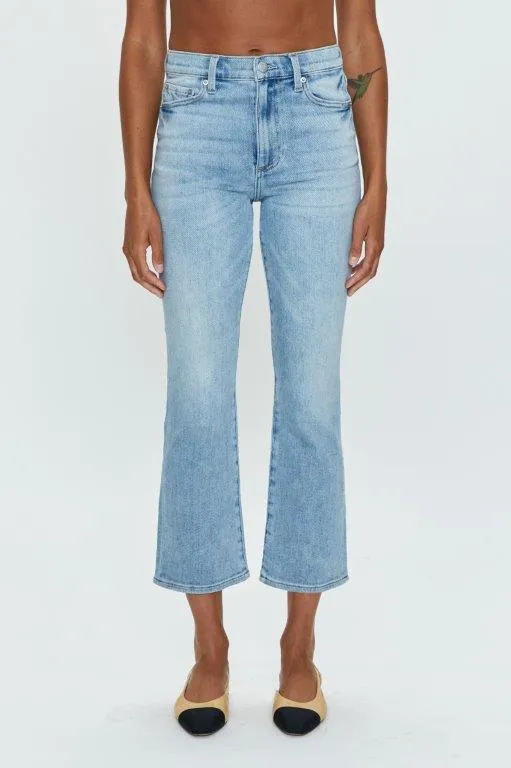 Pistola Lennon High-Rise Crop Boot Cut Jean: Sea Air