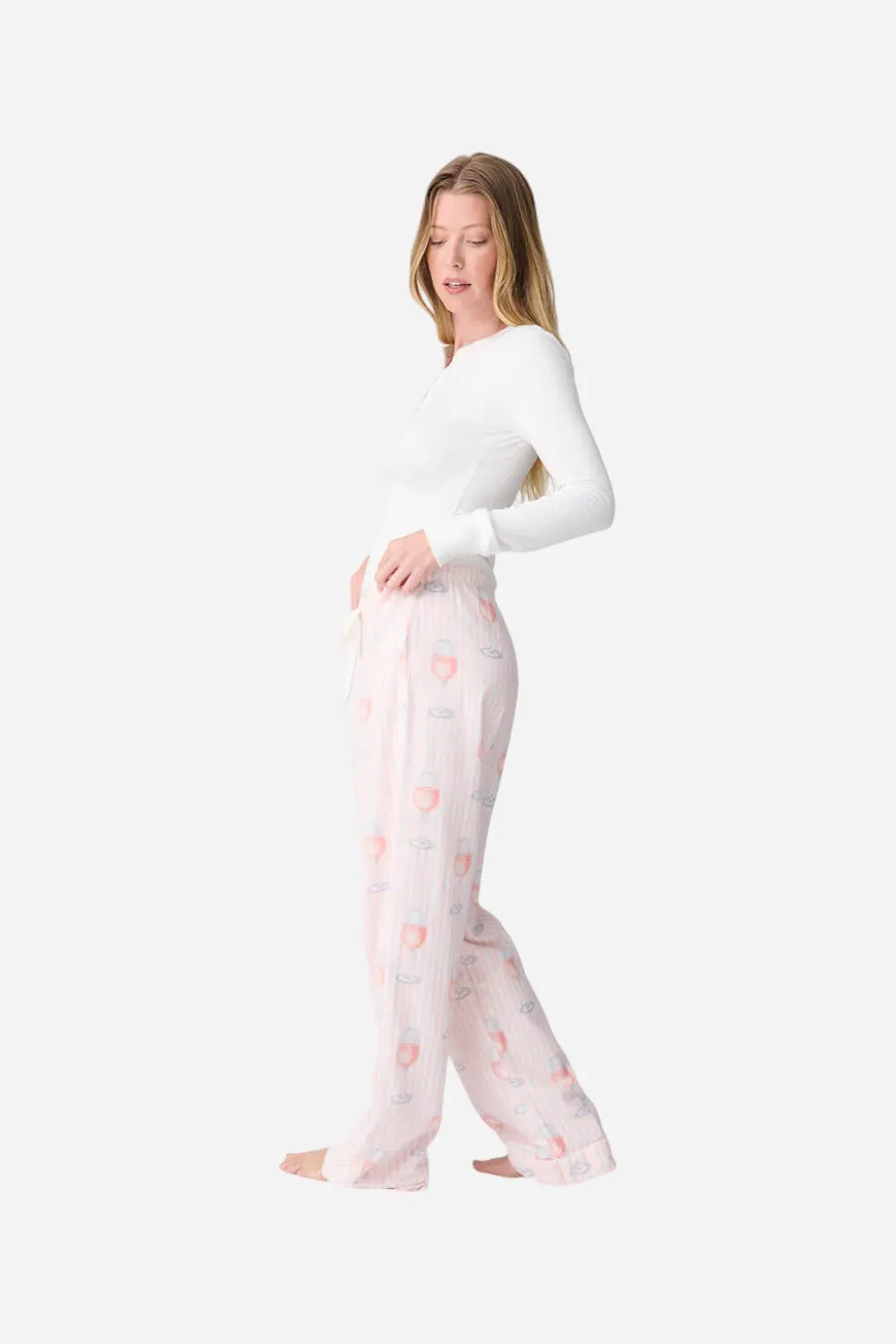 PJ Salvage Rose All Day Flannel Pant