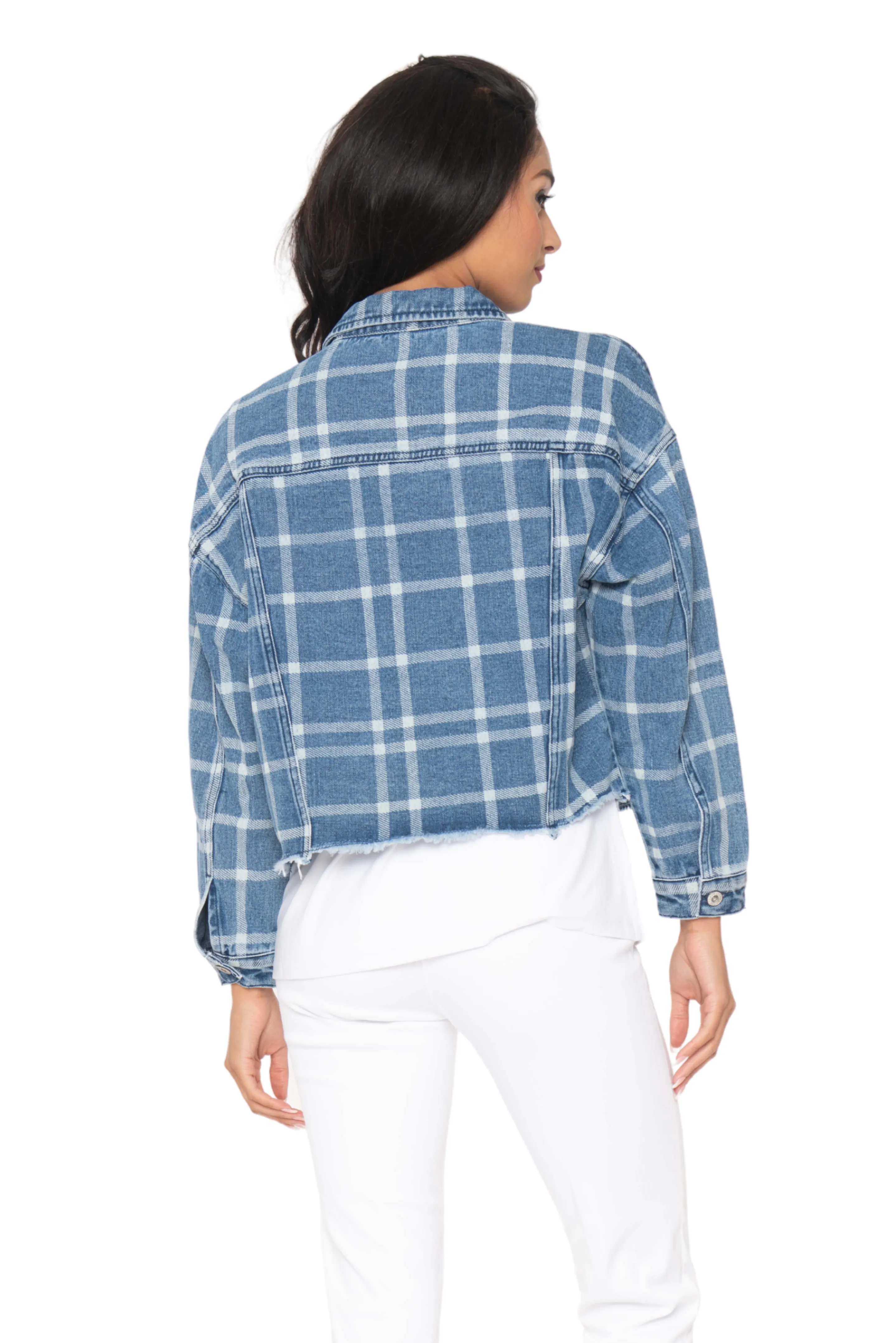 Plaid Jean Jacket Lior Paris