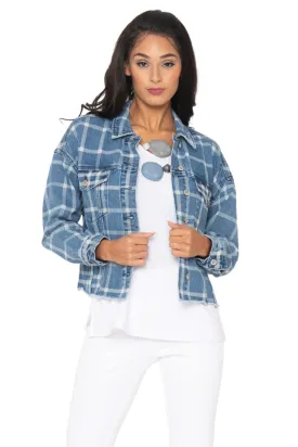 Plaid Jean Jacket Lior Paris