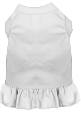 Plain Pet Dress White Xs (8)