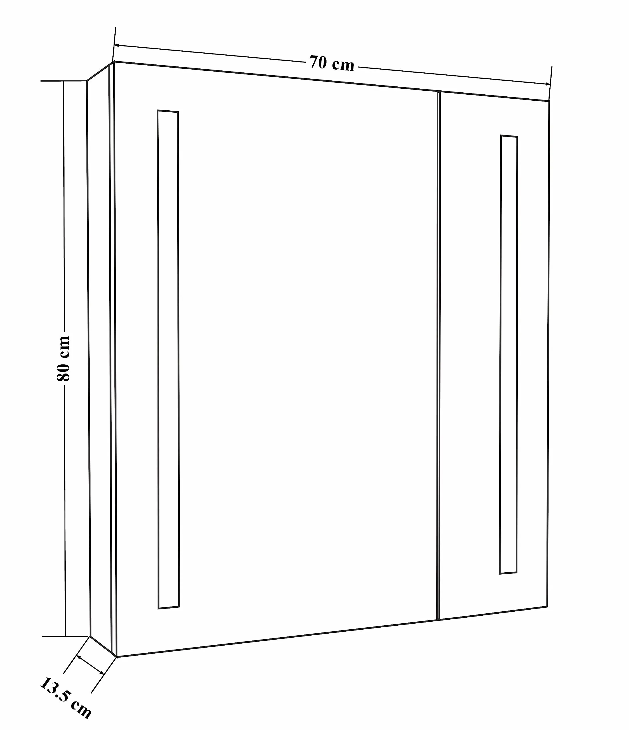 Plantex LED Mirror Cabinet for Bathroom with Bluetooth, Defogger and Digital Clock Display/Double Door Cabinet/Bathroom Organizer/Shelf - 32x28 Inches