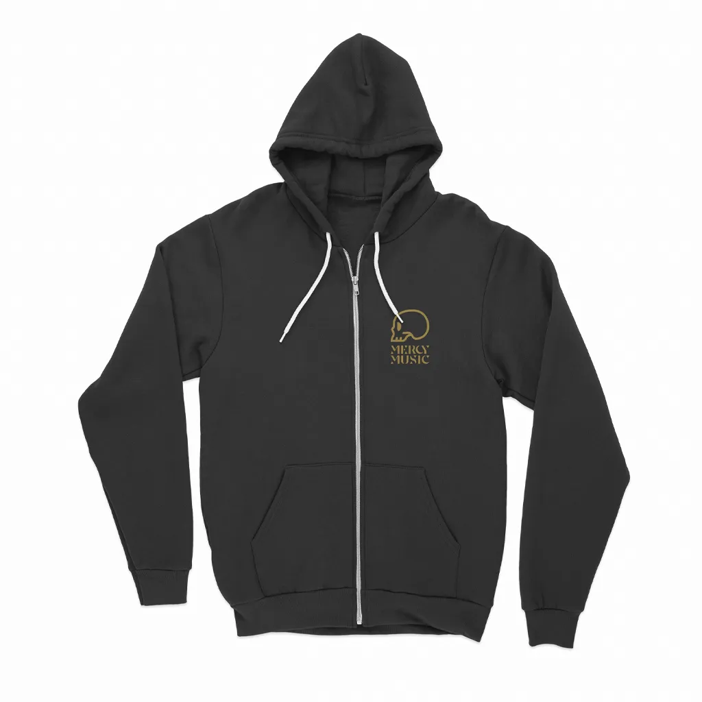 Playing Card Black Zip Hoodie