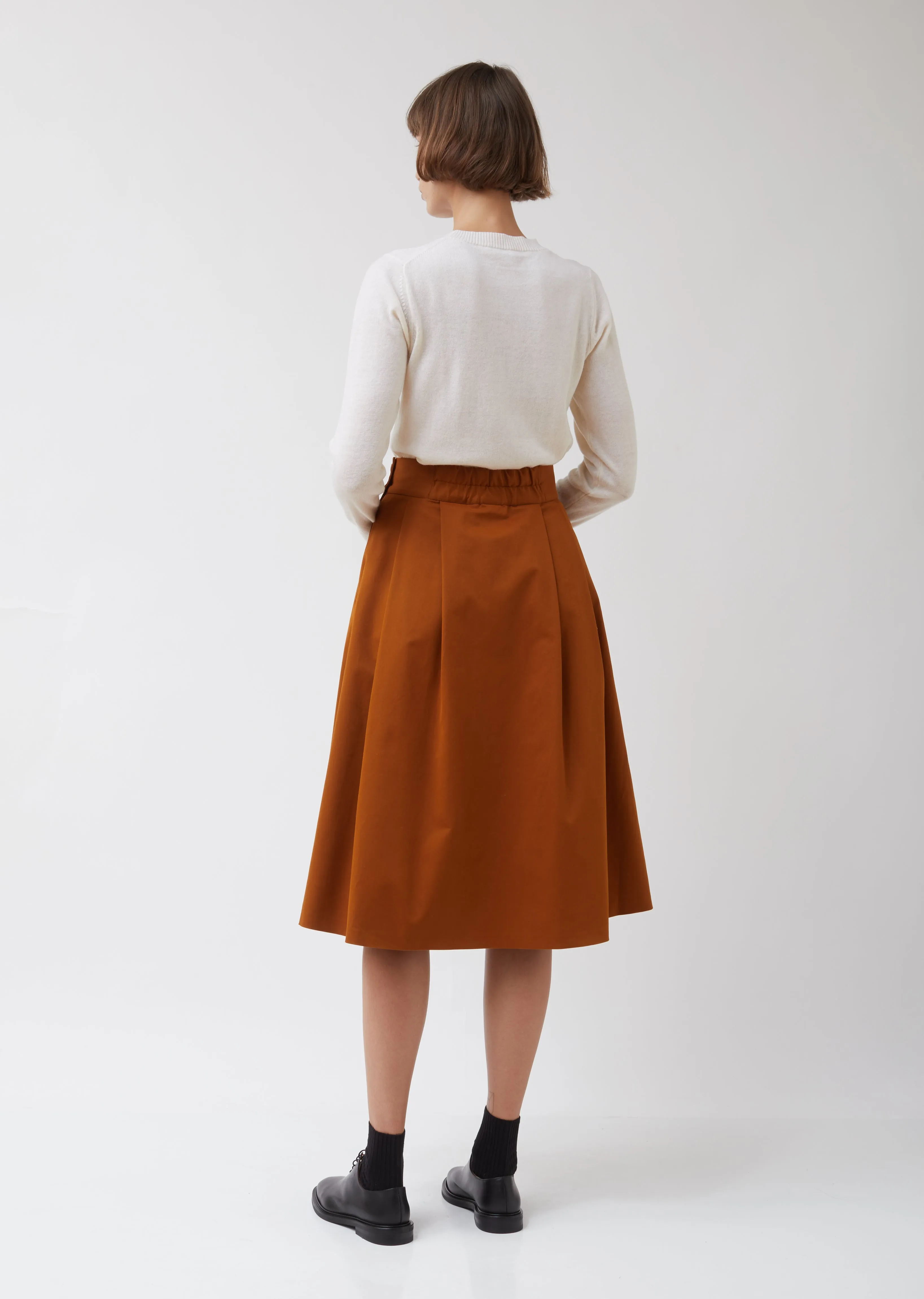 Pleat Front Skirt