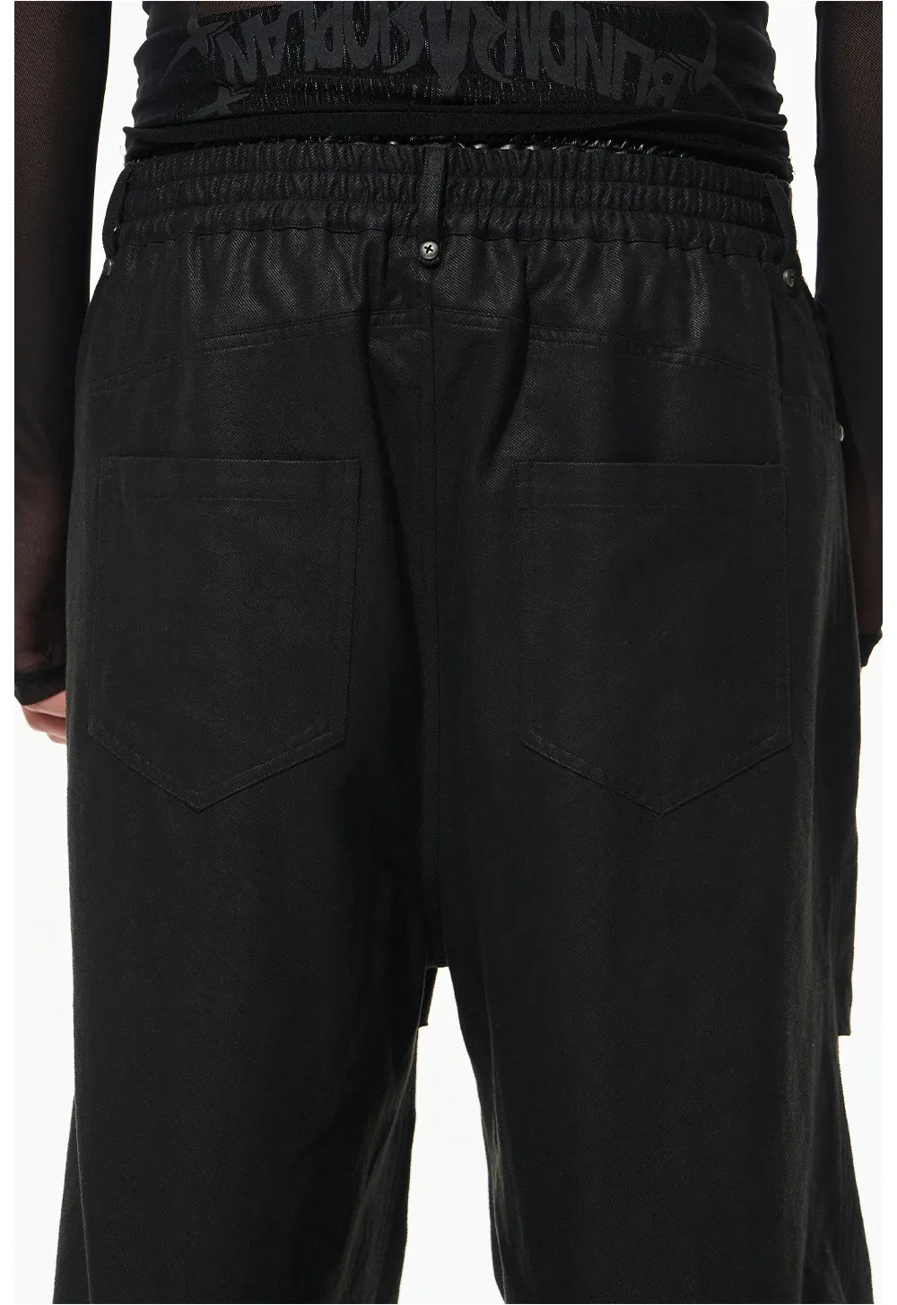 Pleated Plain Casual Work Pants