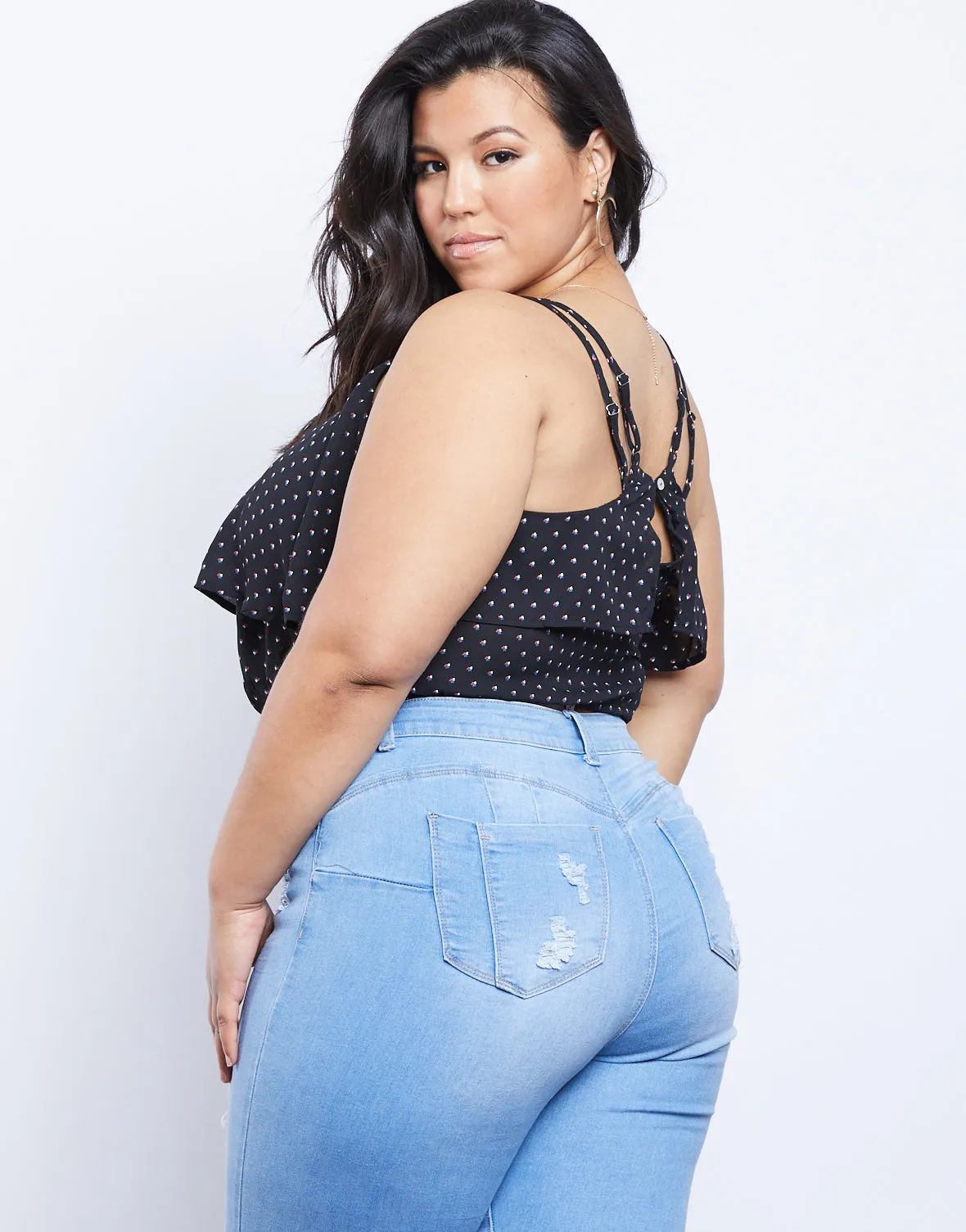 Plus Size Jevan Dotted Top