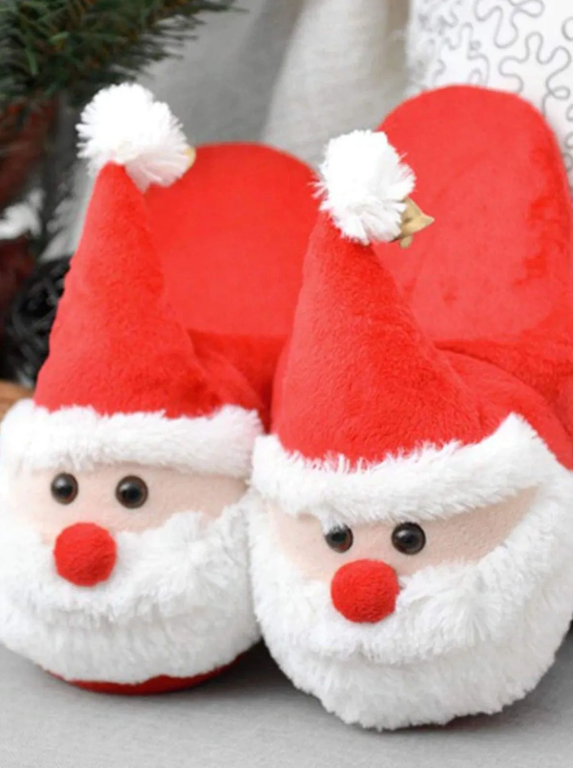 Plush Santa House Slippers by Liv and Mia