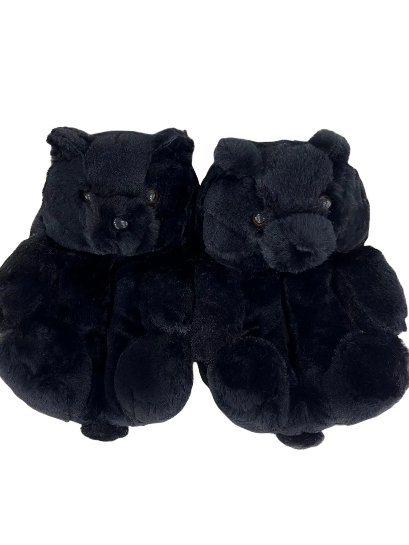 Plush Teddy Bear Couple Slippers