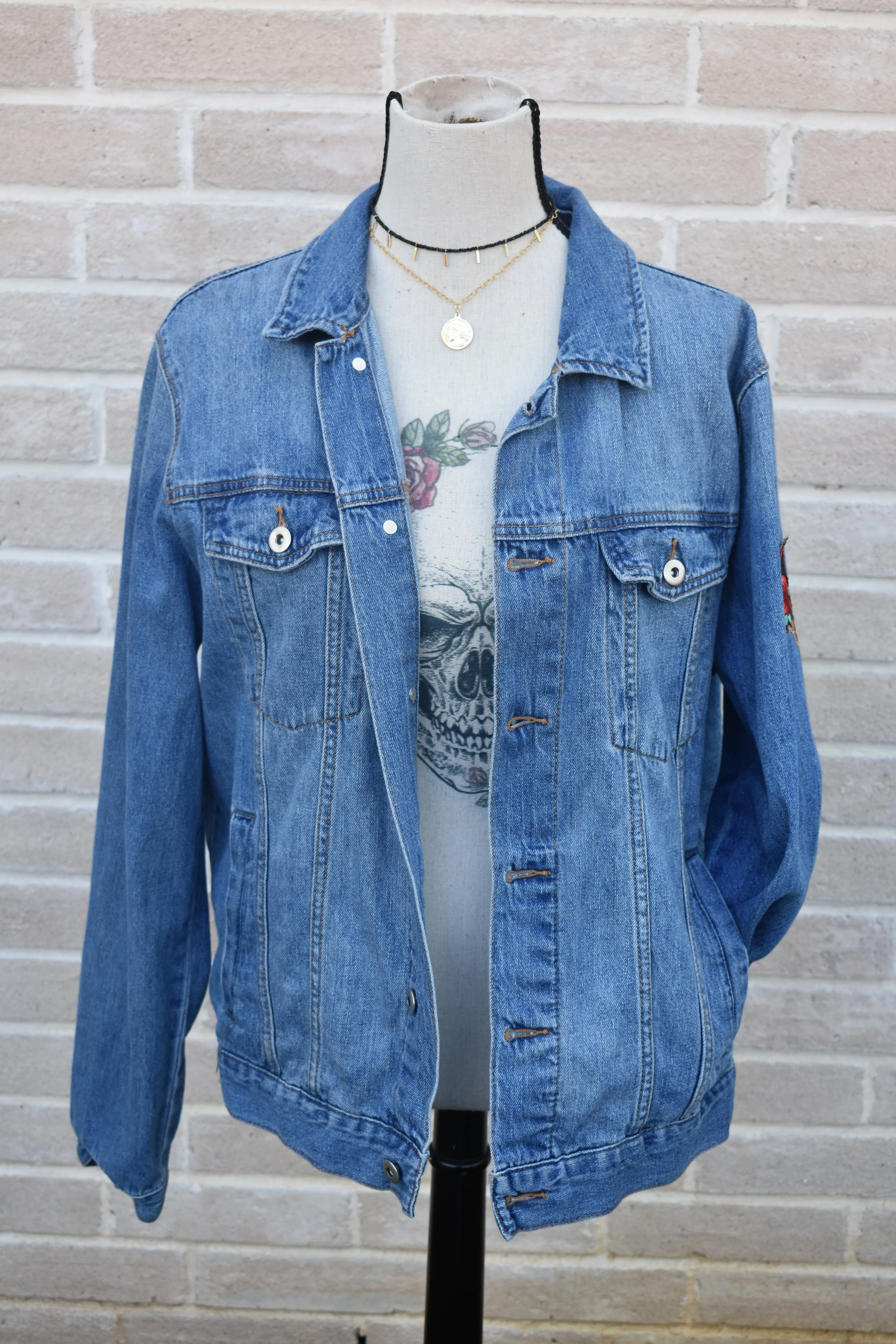 Poison Repurposed Jean Jacket