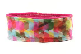 Polar Fleece Geometric Rainbow