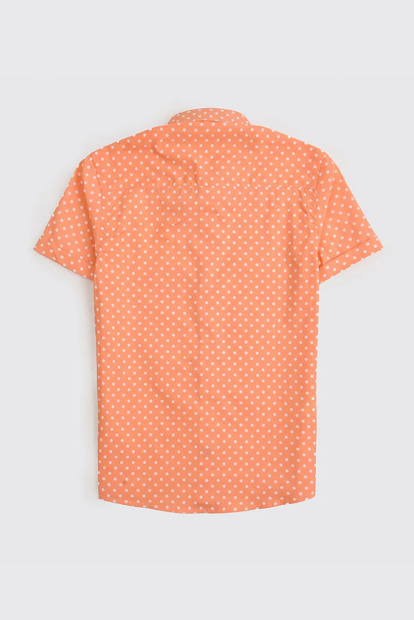 Polka Dot Boys Casual Shirt