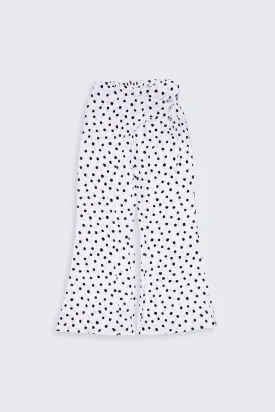 Polka Dots Tie Waist Culottes