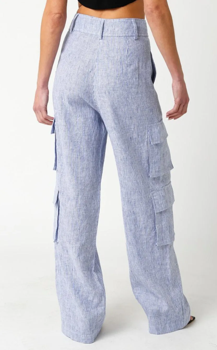 Polly Linen Cargo Pants