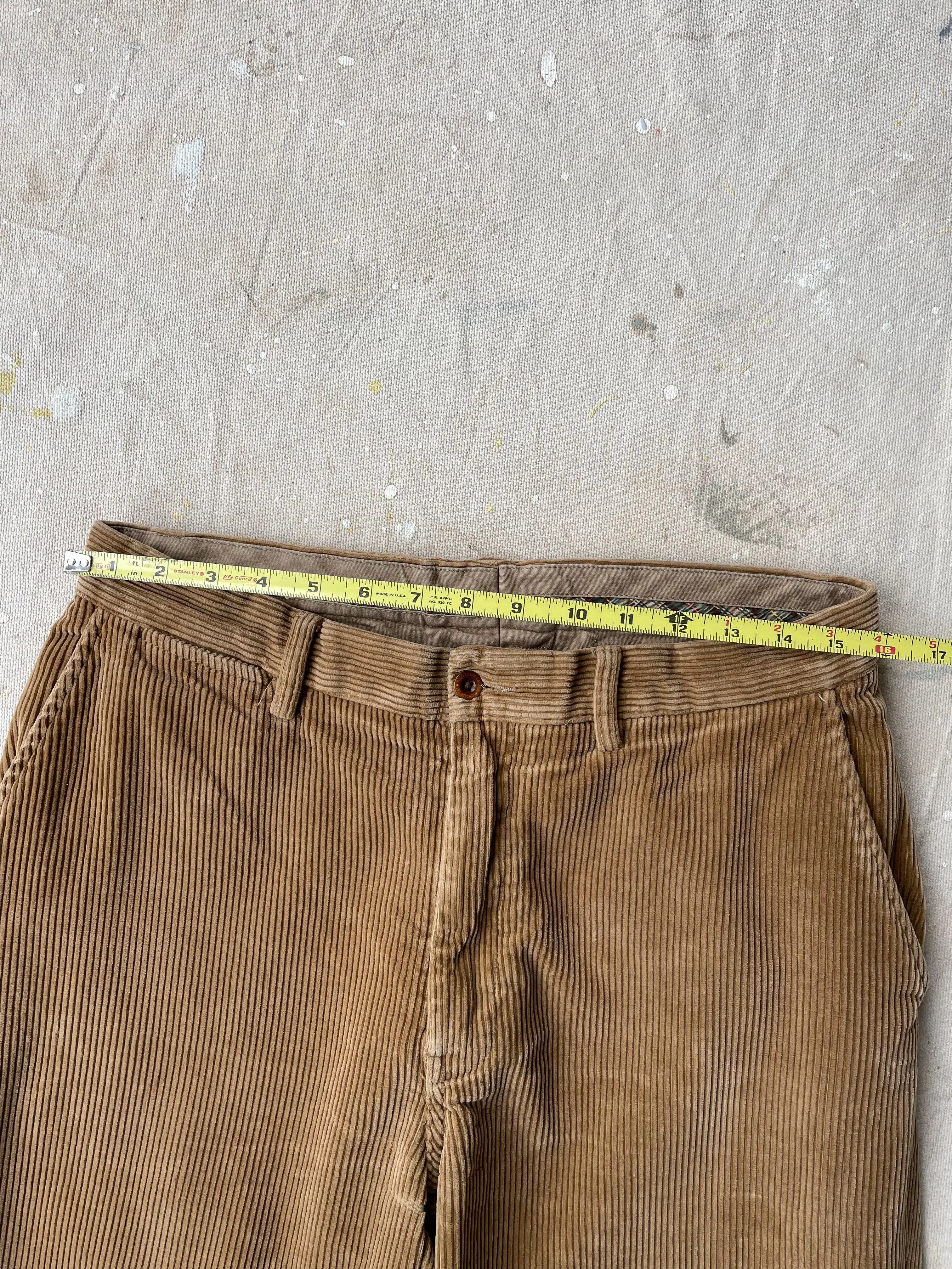 POLO RALPH LAUREN CORDUROY PANTS—TAN [32X28]