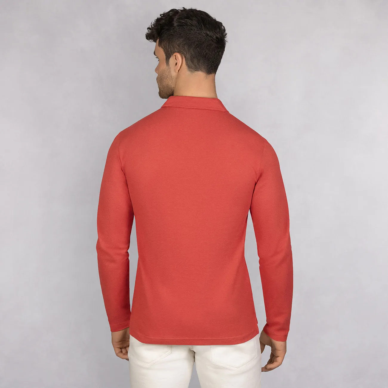 Polo Shirt Organic Cotton Longsleeve Men