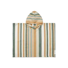 Poncho "Roomie" in Y/D stripe | dusty mint multi mix von Liewood ♥