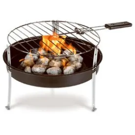 Portable Charcoal Grill   1.2-Lbs. of Charcoal, 12-In.