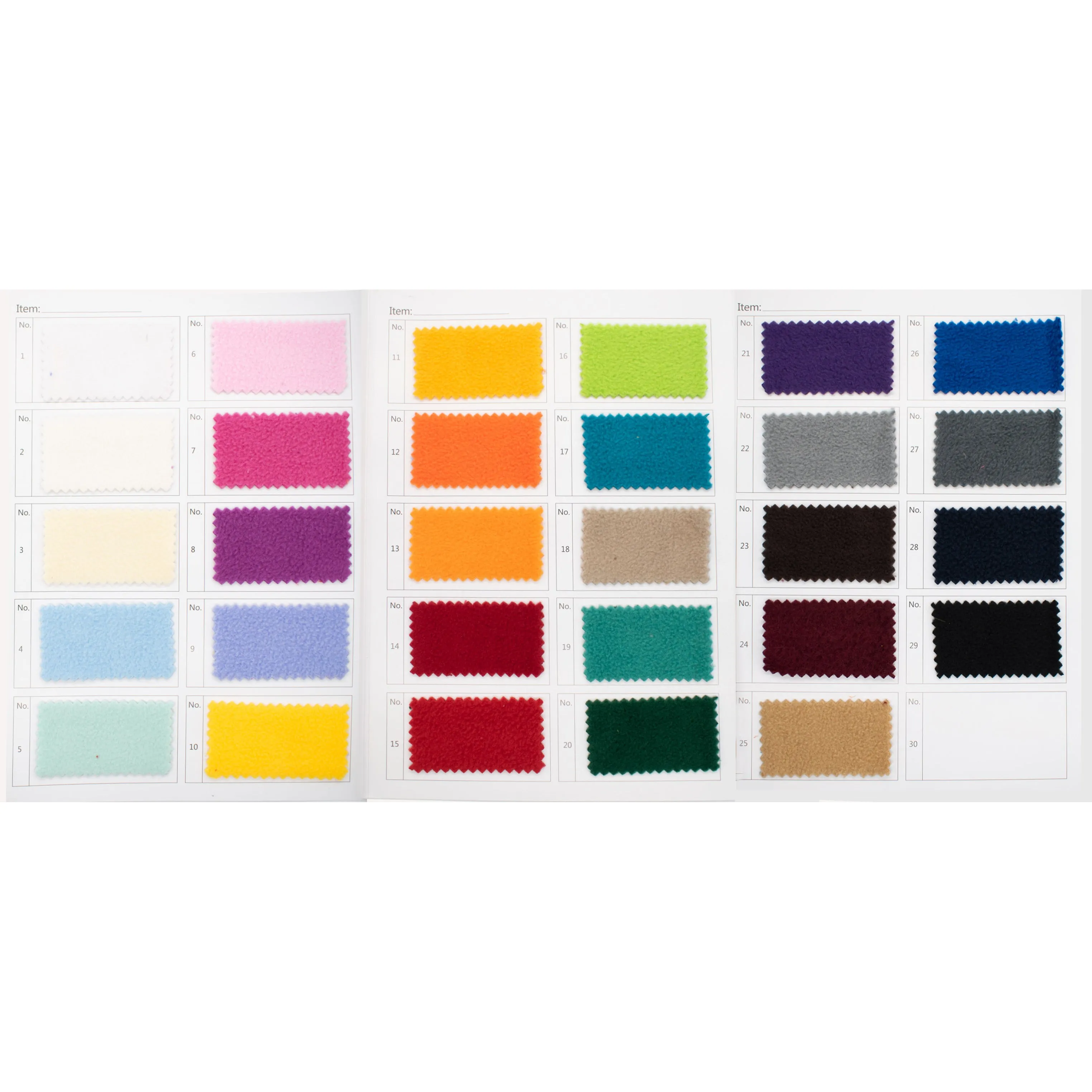 Premium Polar Fleece Sample Book