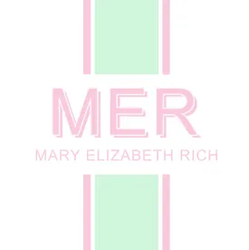 Preppy Stripe Calling Cards I