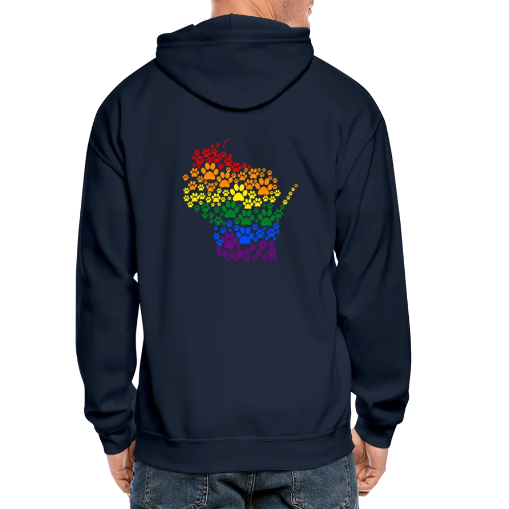 Pride Paws Gildan Heavy Blend Adult Zip Hoodie