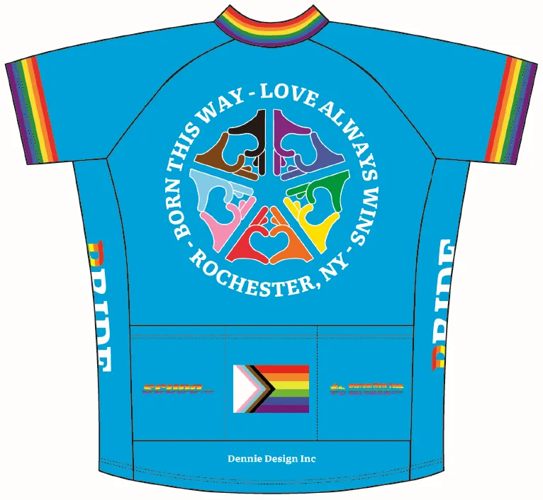 Pride "ROC Blue" Amateur Cut Cycling Jersey