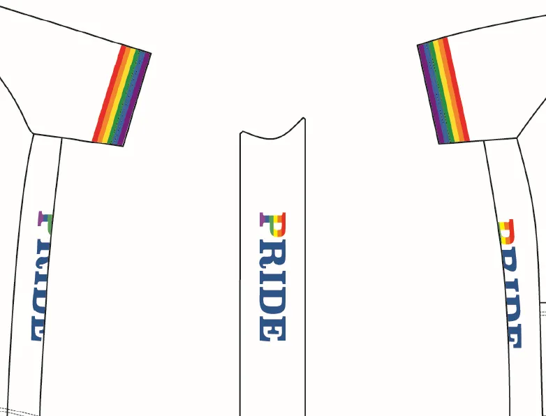 Pride "ROC White" Amateur Cut Cycling Jersey