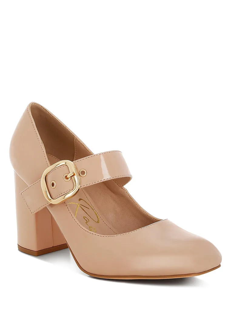 Primula Block Heel Mary Jane Sandals