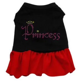 Princess Rhinestone Dress Black with Red XS (8)